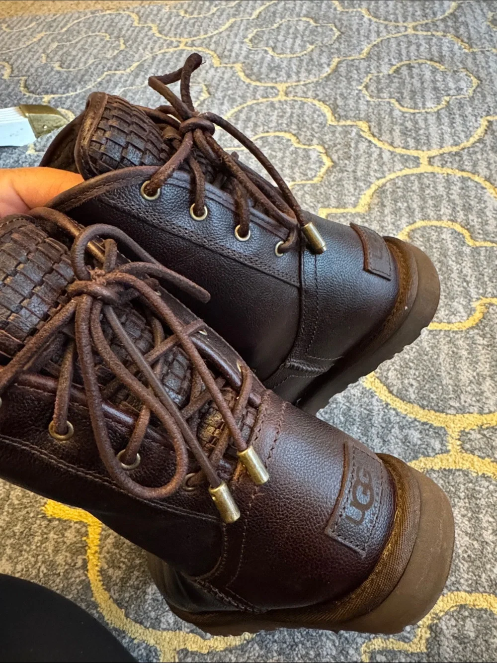 UGG Chocolate Brown Shearling Mid-Calf Boots